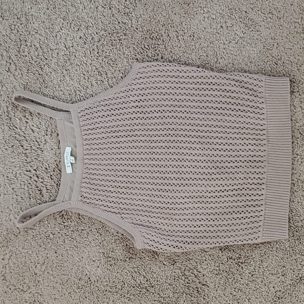 Z supply khaki knit tank size small NWOT - Picture 3 of 4